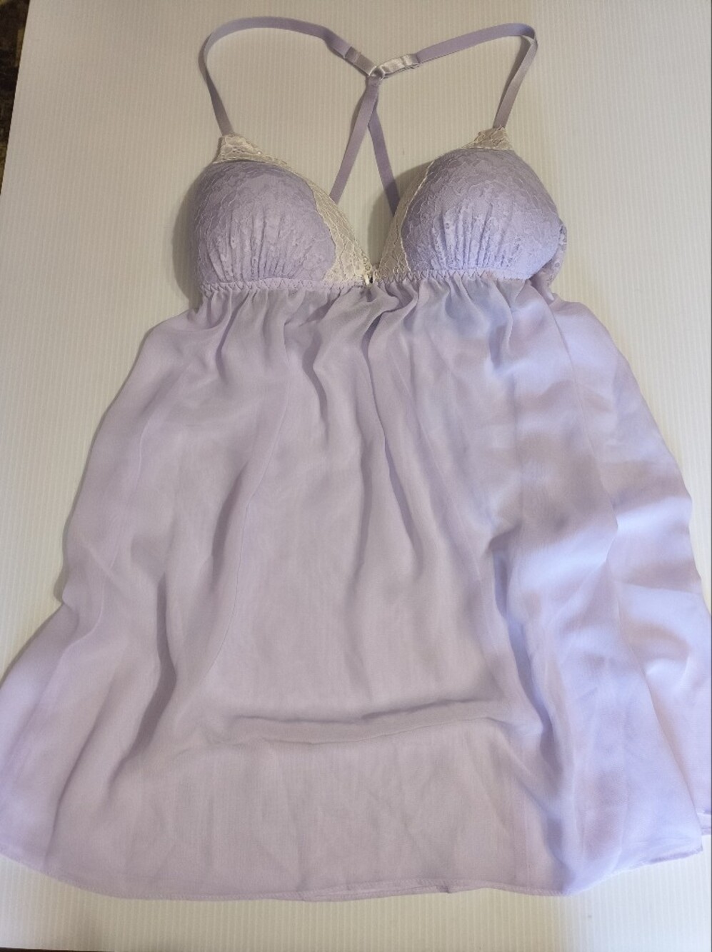 Y2K Coquette Apt. 9 Lavender Lace Babydoll Slip Dress